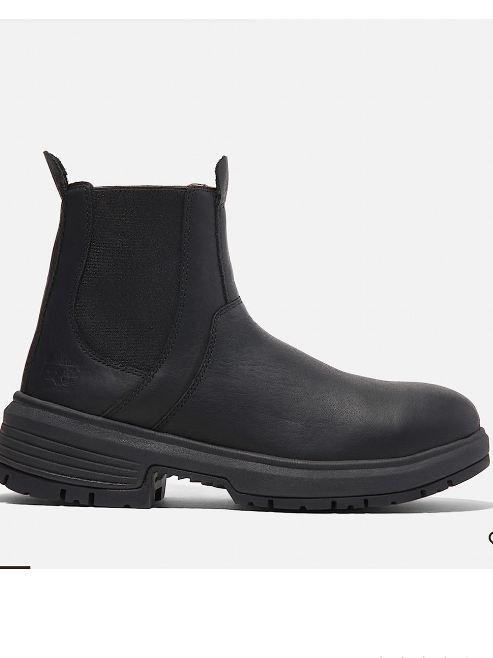 Timberland Women's Black Leather Chelsea Work Bootie
